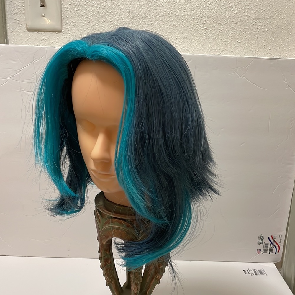Genshin Impact Xiao Dark Green Cosplay Wig New 12”